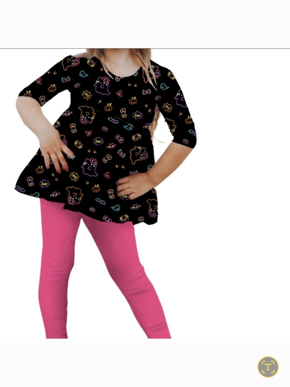 Charlie's Project/ Little Snuggles Neon Hello Kitty Matching Outfit 4T NIB